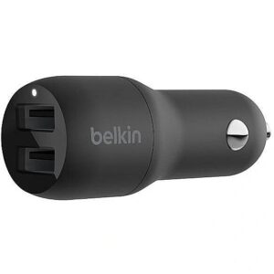 Belkin CAR CHARGER DUAL USB-A 24W BLACK CCB001BTBK 0745883790425