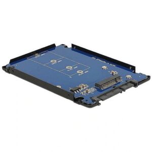 Delock 2.5&apos;&apos; SATA 22 Pin to M.2 NGFF with Enclosure 62688 4043619626885