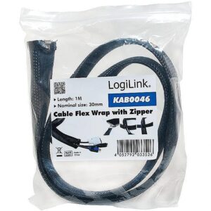 Logilink - Flexible Cable protection with Zipper 1m KAB0046 4052792033526