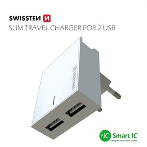 Swissten Premium Travel Charger USB 3А / 15W White SW-3A15W-WH 8595217463257